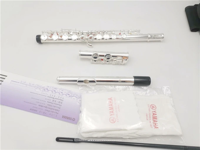 Silver Plated Flute yFL212 16 Holes Closed C Key Flute Cupronickel Silvering flauta transversal instrumentos musicale flute musical instruments