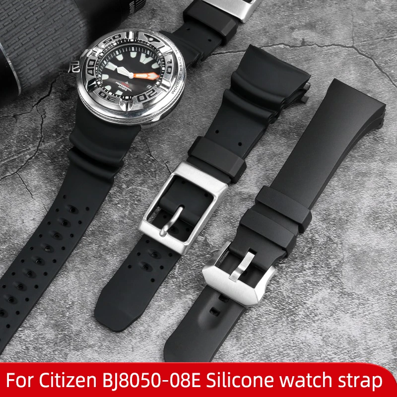 Cinturino Modificato Per Citizen Bj8050-08E Cinturino Per Orologio In Silicone Testa Di Connessione Capocorda Cinturino Per Orologio Piccolo/Piccolo M