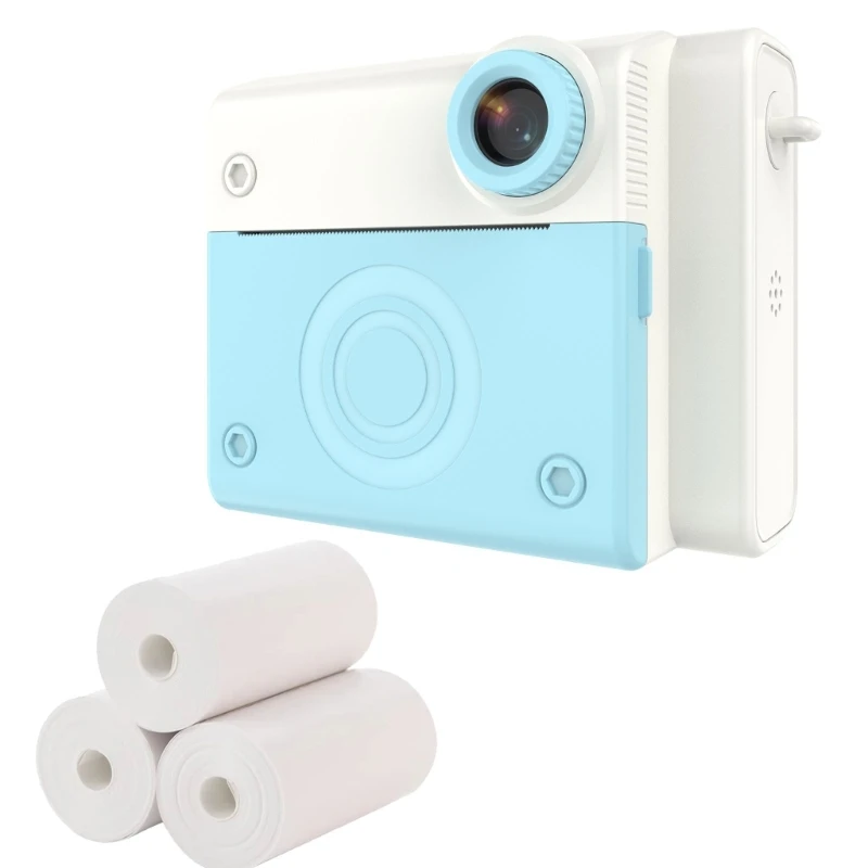 Children Instants Print Camera Kids Video Photography Digital Photo Camera Toy Thermals Printer for Boy Girls Birthday
