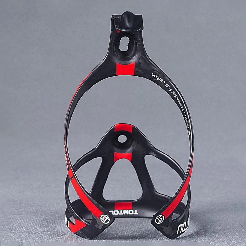 TOMTOU UD Carbon Bicycle Bottle Cage Water Bottle Holder Cycling MTB Road Rack Bike Accessories 18g Matte