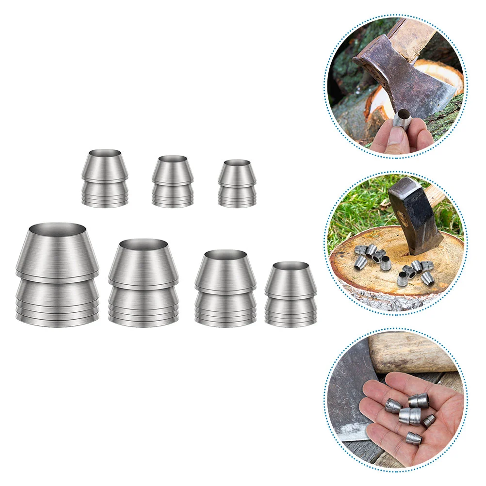 7 Pcs Carpenter Tools Metal Wedge Hammer Axe Handle Nail Handles Replacement for Installation Supplies Iron 4