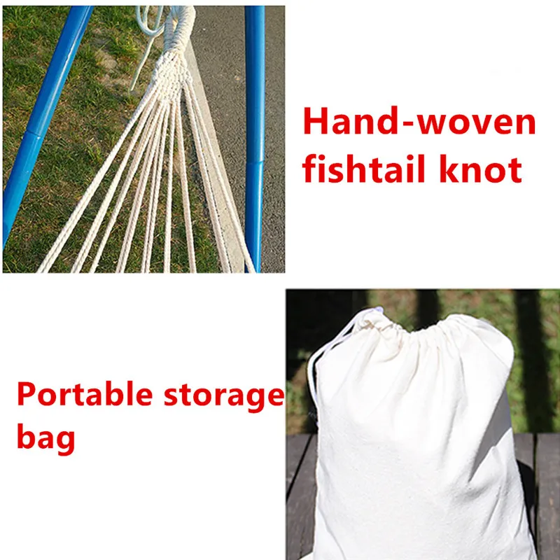Swing-Bed Hammock Hanging Fabric Patio Double-Hammock Travel Outdoor Camping Canvas Hiking