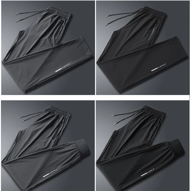 ربيع الخريف الحرير الجليد السراويل الرياضية محايدة...