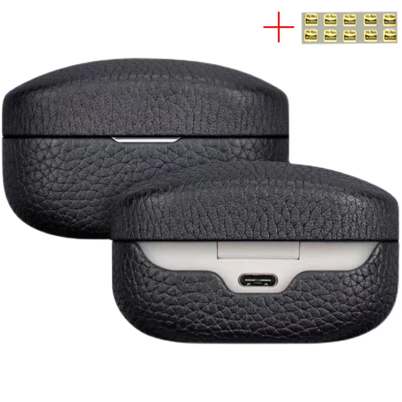Per Sony Wf-1000Xm4 Auricolari Wireless Custodia In Vera Pelle Custodia Cover Bag