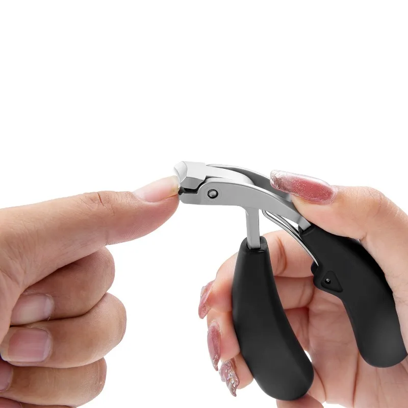 Curved nail clippers with large opening three times anti-splash storage Nail clippers for the elderly thick toenails Heavy duty 4