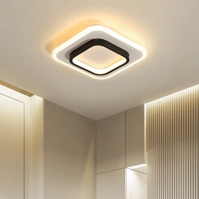 

Modern Ｍinimalist Cloakroom Led Ceiling Lamp Nordic Creative Personality Round Square Balcony Aisle Corridor Porch Light
