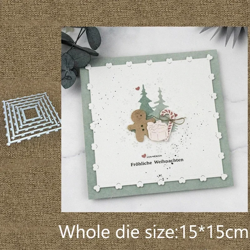 새로운 디자인 공예 금속 스텐실 몰드 커팅 다이 하트 스타 프레임 스크랩북 다이 컷 앨범 종이 카드 공예 엠보싱