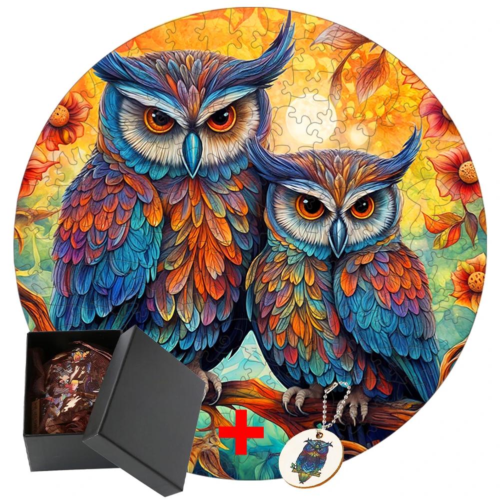 

owl Games Wooden Puzzles Montessori Toys Hell Difficulty 3d Puzzle Wood Entertainment Intellectual Exercise Parent Child Game