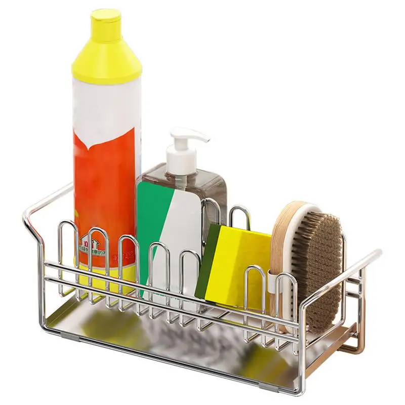 

Dish Drying Rack Kitchen Plates Organizer With Drainboard Over Sink Countertop Cutlery Storage Holder Stainless Steel Dish Rack