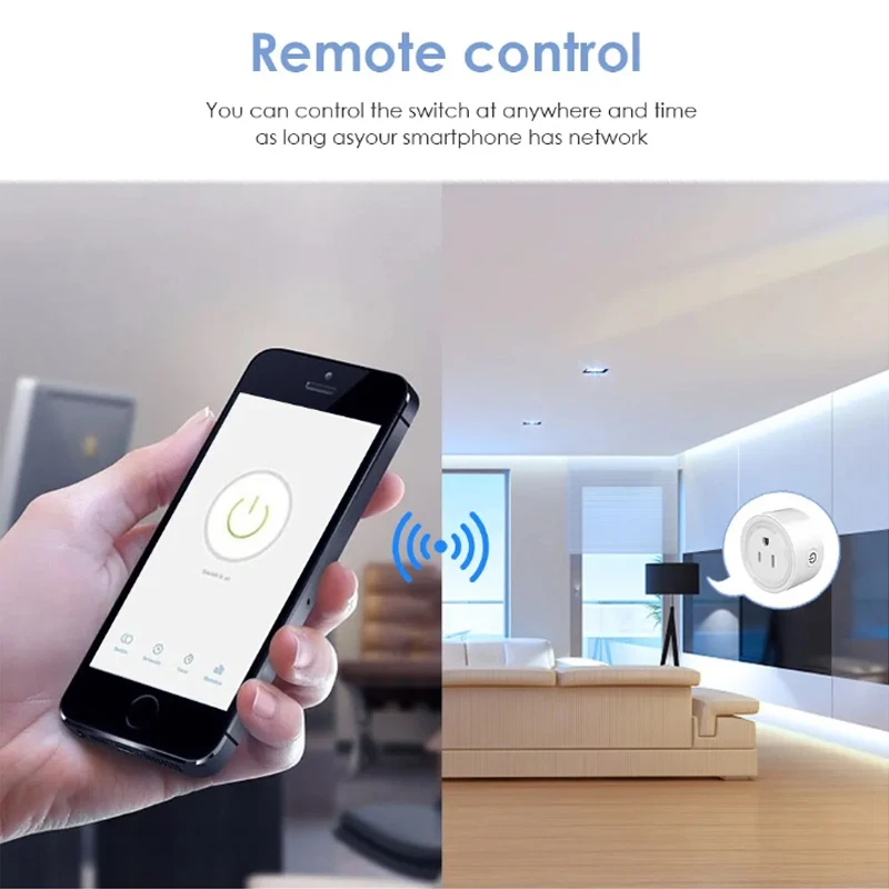 Smart Wifi Plug US MX Standard Wireless Outlet Remote Control Smart Home Appliances Work With Alexa Google Home Voice Control