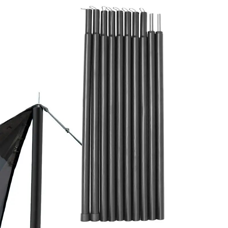 

Metal Poles For Outdoor Canopy Folding Portable Poles For Tarp Tent Anti-rust Rods Camping Essentials For Canopies Sunshade