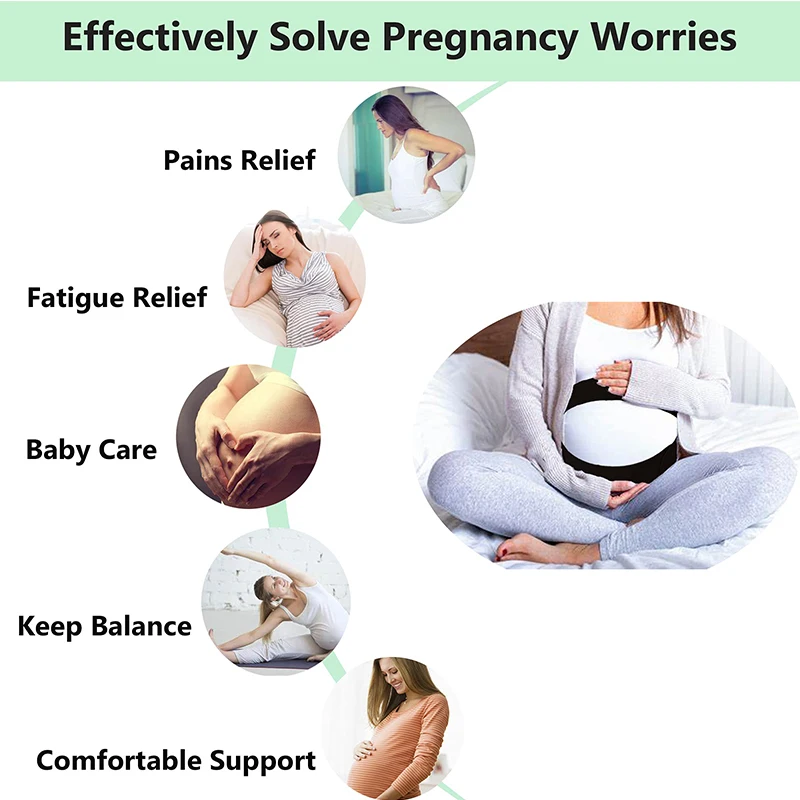 Pregnant Women Support Belly Waist Care Pregnancy Abdomen Back Support Pregnant Belts Maternity 3 In 1 Belly Support Belt