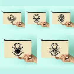 New Women Canvas Makeup Bag Sull Series Pattern Cosmetic Bag Wedding Party Bridesmaid Makeup Bag Gift Handbag Child Pencil Case