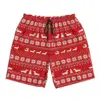 Swimsuits Christmas Print Gym Shorts Summer Dachshunds Cute Hawaii Board Short Pants Men Custom Sports Fast Dry Beach Trunks 4
