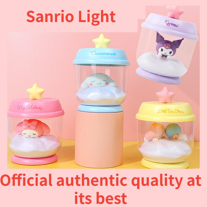 

Kawaii 3D Night Light Sanrio Hello Kitty Dream Night Light Kuromi Dream Catcher Jar Small Night Light Table Lamp Birthday Gift