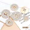 10pcs High-end Round Shank Clear Rhinestone Crystal Diamond Metal Buttons for Clothing Coat Cardigan Sweater Sew Accessories 2