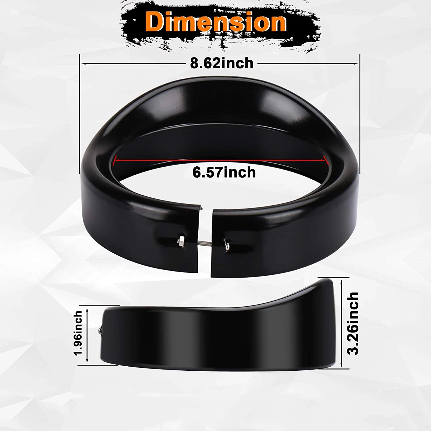 

Отделочное кольцо передней фары 7 дюймов, интерьерное кольцо для мотоцикла Softail Street Glide Road King Electra Glide