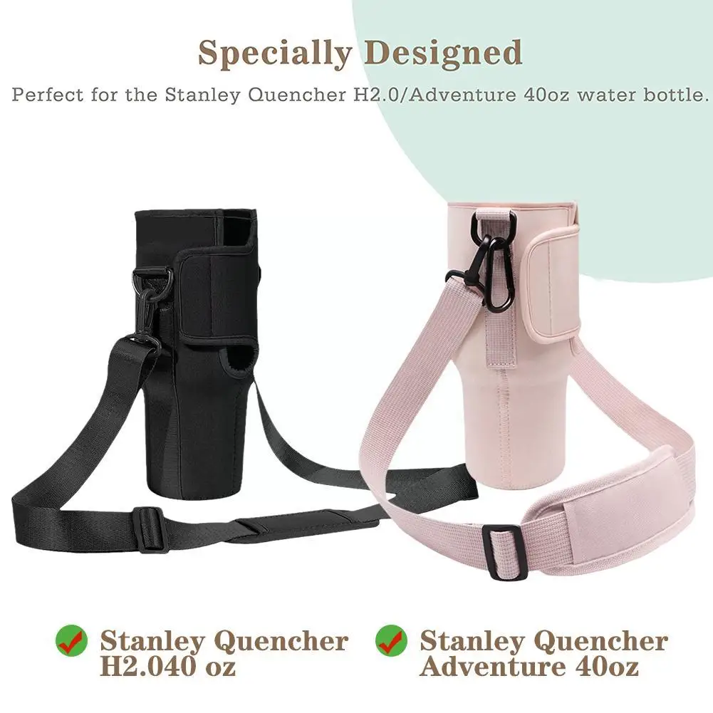 Nuovoware Water Bottle Holder,Bottle Carrier Bag Stanley Flip