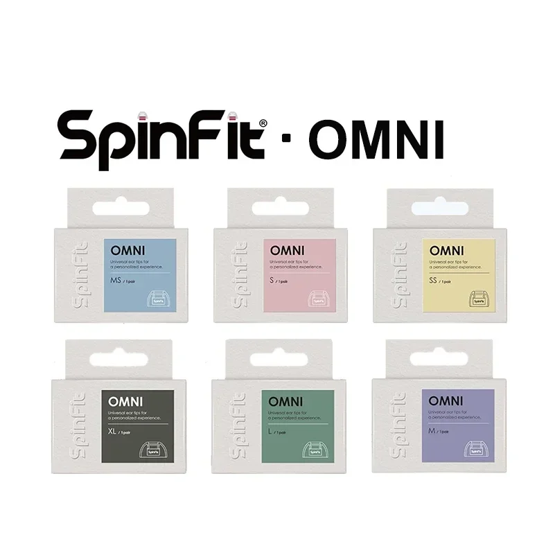 

SpinFit OMNI патентованный силиконовый Tips для True Wireless Earbuds с диаметром насадки 3,7 мм для Sony/Beats/Bose/JBL, 1 пара