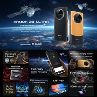 Ulefone Armor 23 Ultra 24GB 512GB Rugged Android 13 64MP Night Camera 6.78Inch 120W MediaTek 5G Satellite Message Global Version 2