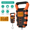 Digital Fishing Scale, Fishing Postal Hanging Hook Scale,110lb/50kg Luggage Scale w/ Measuring Tape,Luggage Hook,Backlit LCD Dis