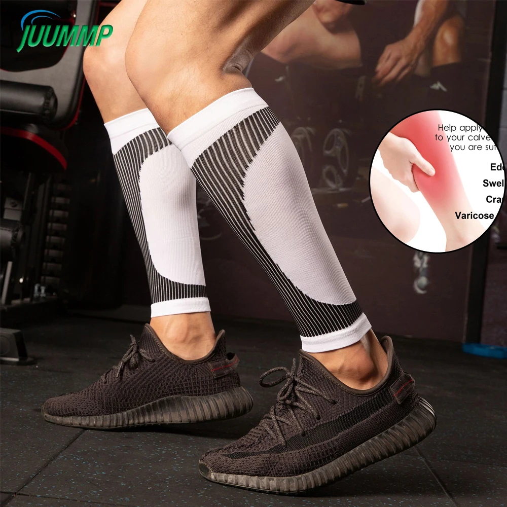 

1Pair Calf Compression Sleeve Men & Women 20-30mmHg Shin Splint Compression Sleeve Recover Varicose Veins,Torn Calf Pain Relief