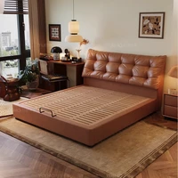 Lit Simple européen Design de beauté plancher nordique château de beauté de luxe lit moderne chambre enfants Letto Matrimoniale meubles 3