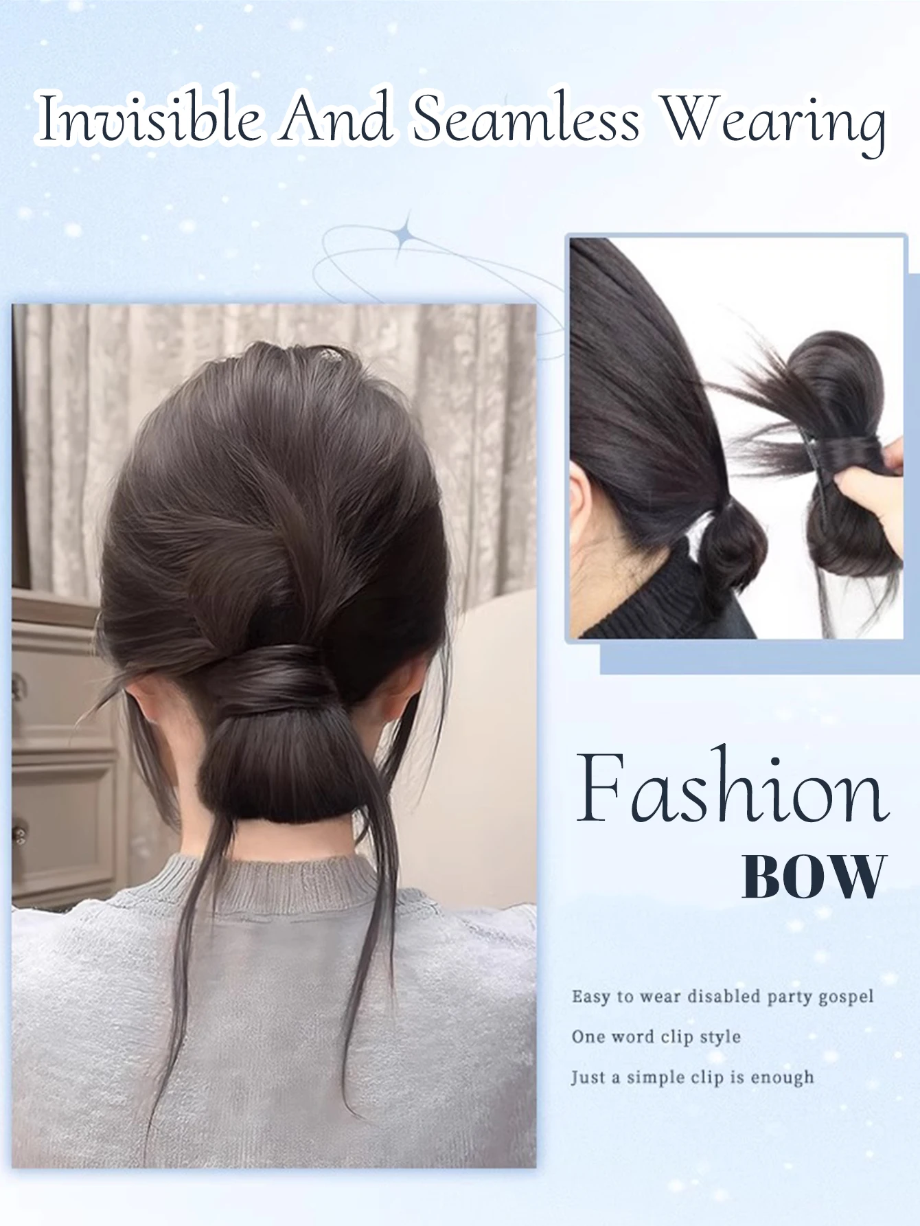 Synthetic Curly Bun Hairpiece for Women