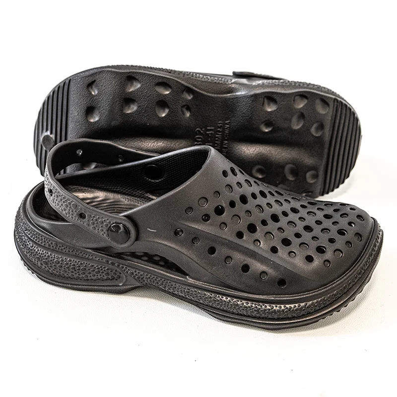 New Slippers Trend Casual Sandals Men's Outdoor Sandals Breathable Beach Shoes Men's Shoes Thick Sole Slip-On Slippers Men