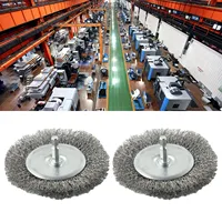 Jeu de brosses métalliques de rechange pour brosse à Joint électrique, 2 pièces, pour EFB 400 Blister contre les mauvaises herbes, pièces d'outils pour coupe gazon 1