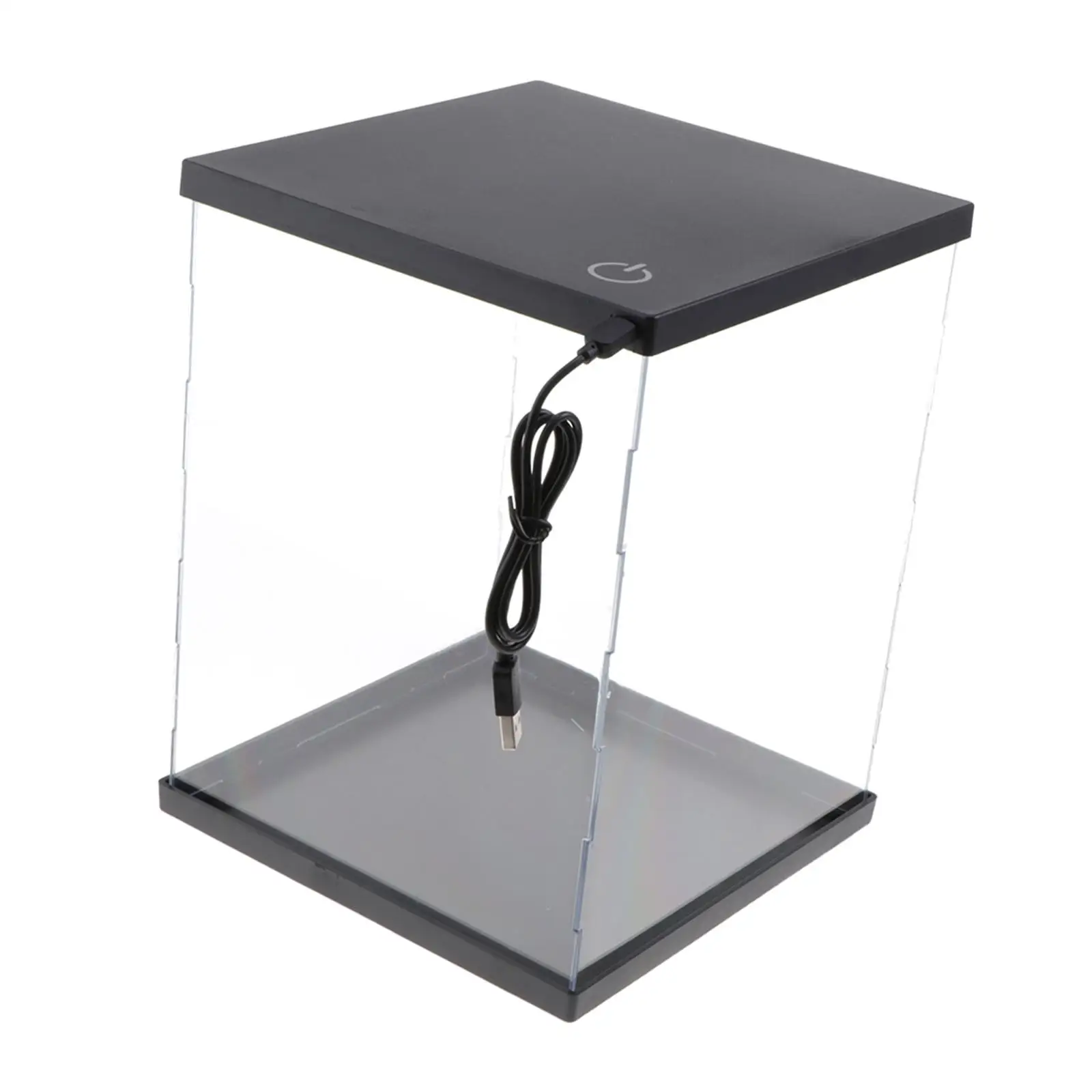 21x21x20cmTransparent Clear Acrylic Toys Display Dustproof Showcase Case Box