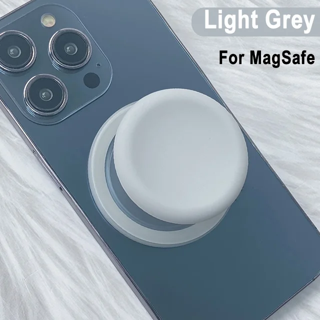 Magnetic Mobile Phone Grip with Silicone Cover