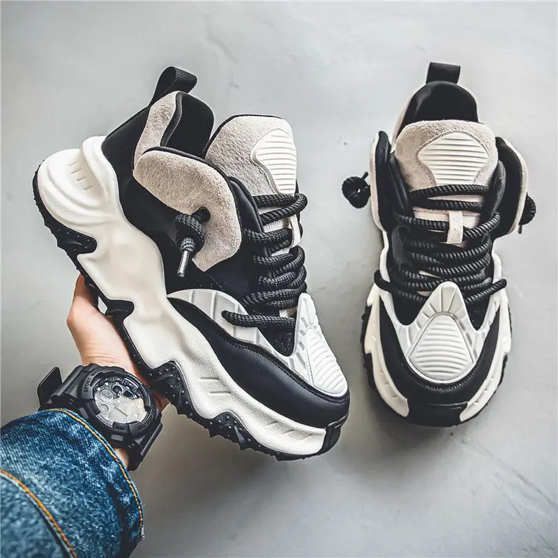 Men's 2025 Autumn New Thick-soled Heightening Casual Sports Comfortable Versatile Soft-soled Teen Dad Trendy sneakers Shoes 2