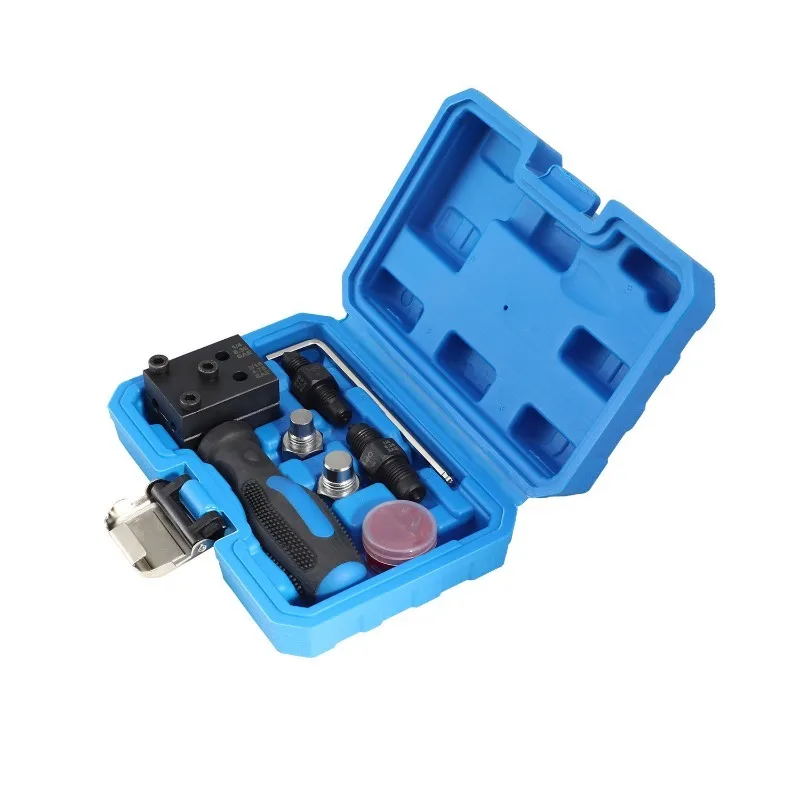 3/16" 1/4" Brake Line SAE Double Flaring Tool Kit for Motorcycle Automotive Truck Brake Line Flaring Metal Handheld Tools