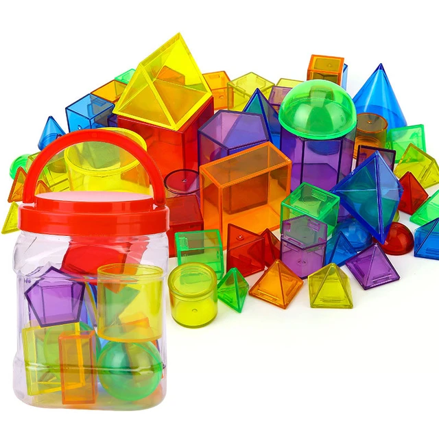 Montessori Light Table Education Toys Open Material Accessories Transparent  Blocks Kids Math Learning Sensory Toys For