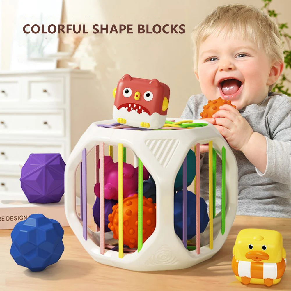 

6PC New Colorful Shape Blocks Sorting Game Baby Montessori Learning Educational Toys For Children Bebe Birth 0-12 Months Gifts