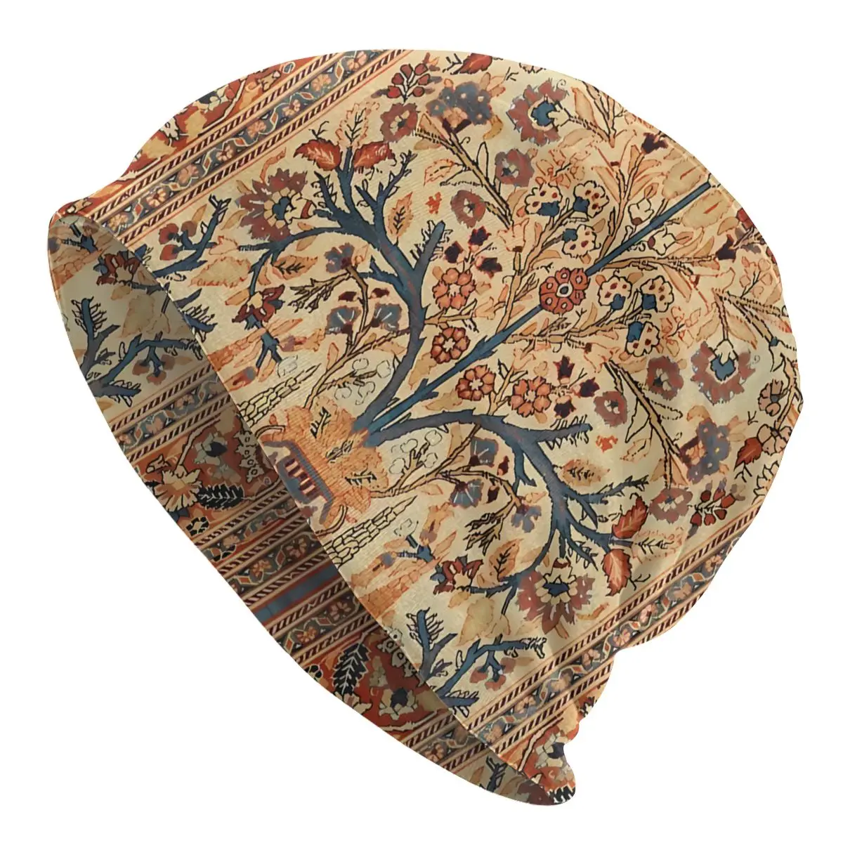 

Tree Of Life PersianPrint Outdoor Beanie Caps Bohemian Antique Persian Tabriz Skullies Beanies Ski Caps Soft Thin Bonnet Hats