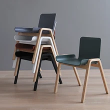 

Kitchen Wooden Dining Chair Design Modern Geometric Nordic Throne Restaurant Chair Event Elegant Balcony Sillas Furniture OA50DC