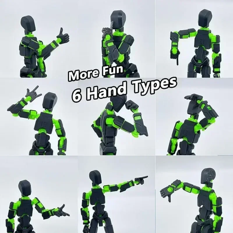 3D Printed Shapeshift Robot Action Figure - Lucky 13 DIY Mannequin Toy