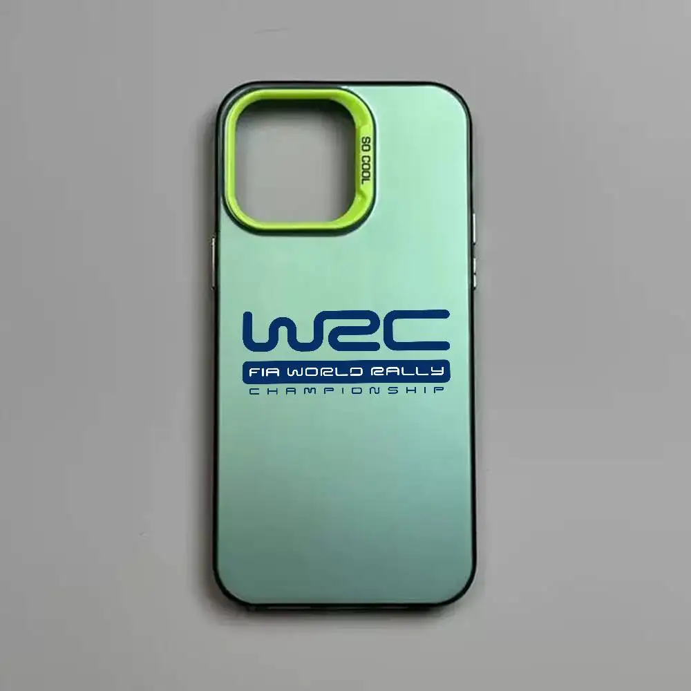 W-WRC Rally Racing Colored Silver Phone Case Cover