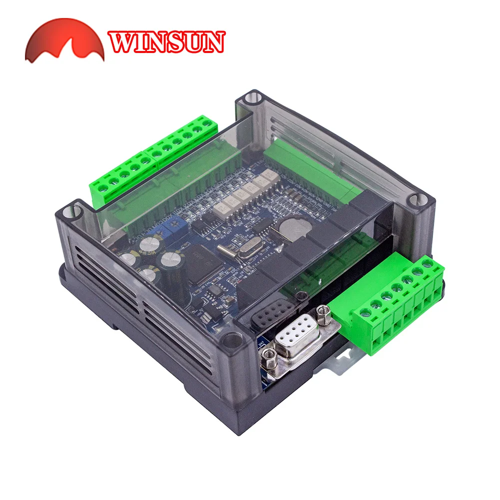 FX3U-14MR -14MT RTU PLC Board 8 In 6 Out Anolog 6AD 2DA Modbus RS485 RTC Case Relay Transistor 6CH 3K Count Development Board