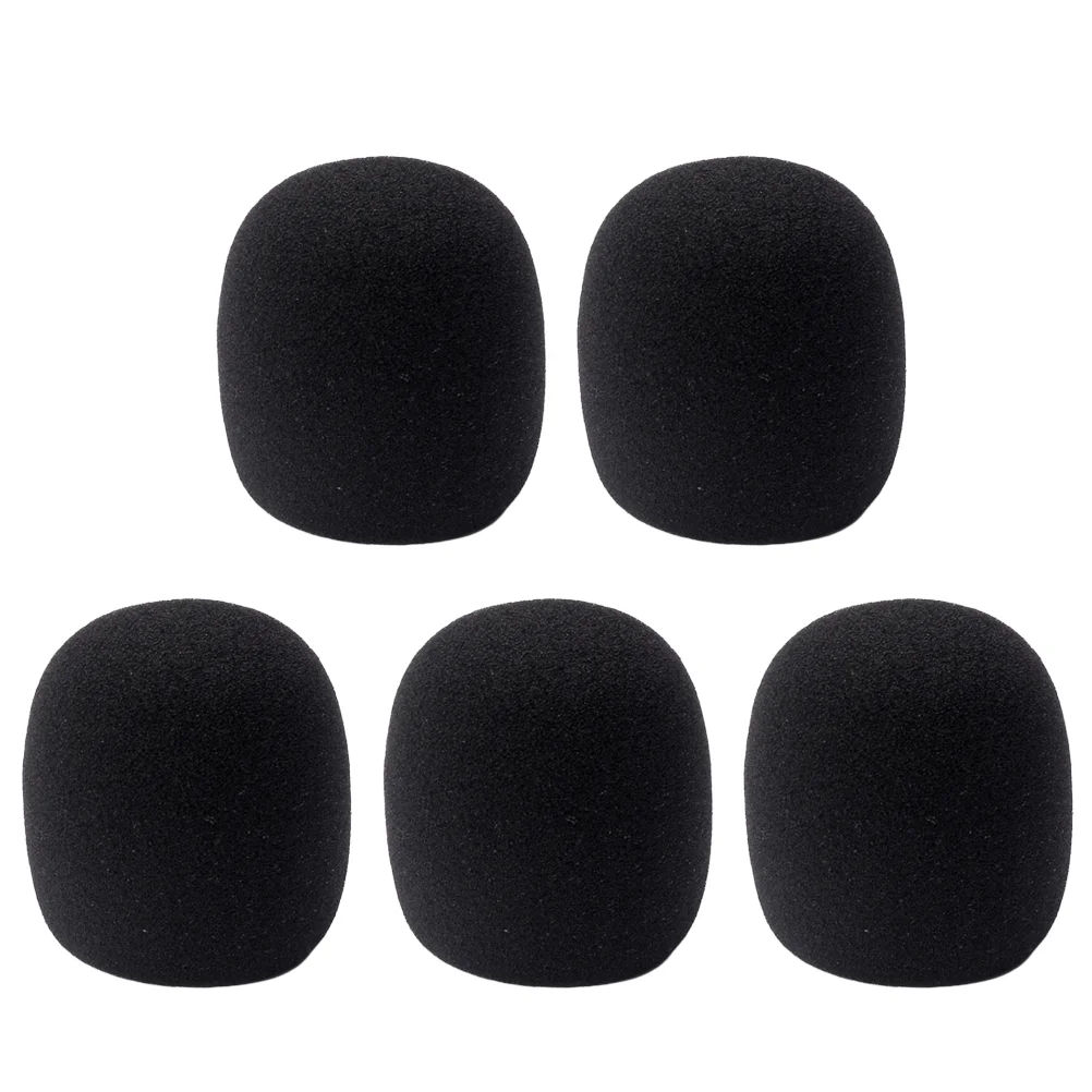 

10pcs 40MM Microphone Cover Professional Thicken Studio Microphone Accessories Protective Shield Sponge Microphone (Black)