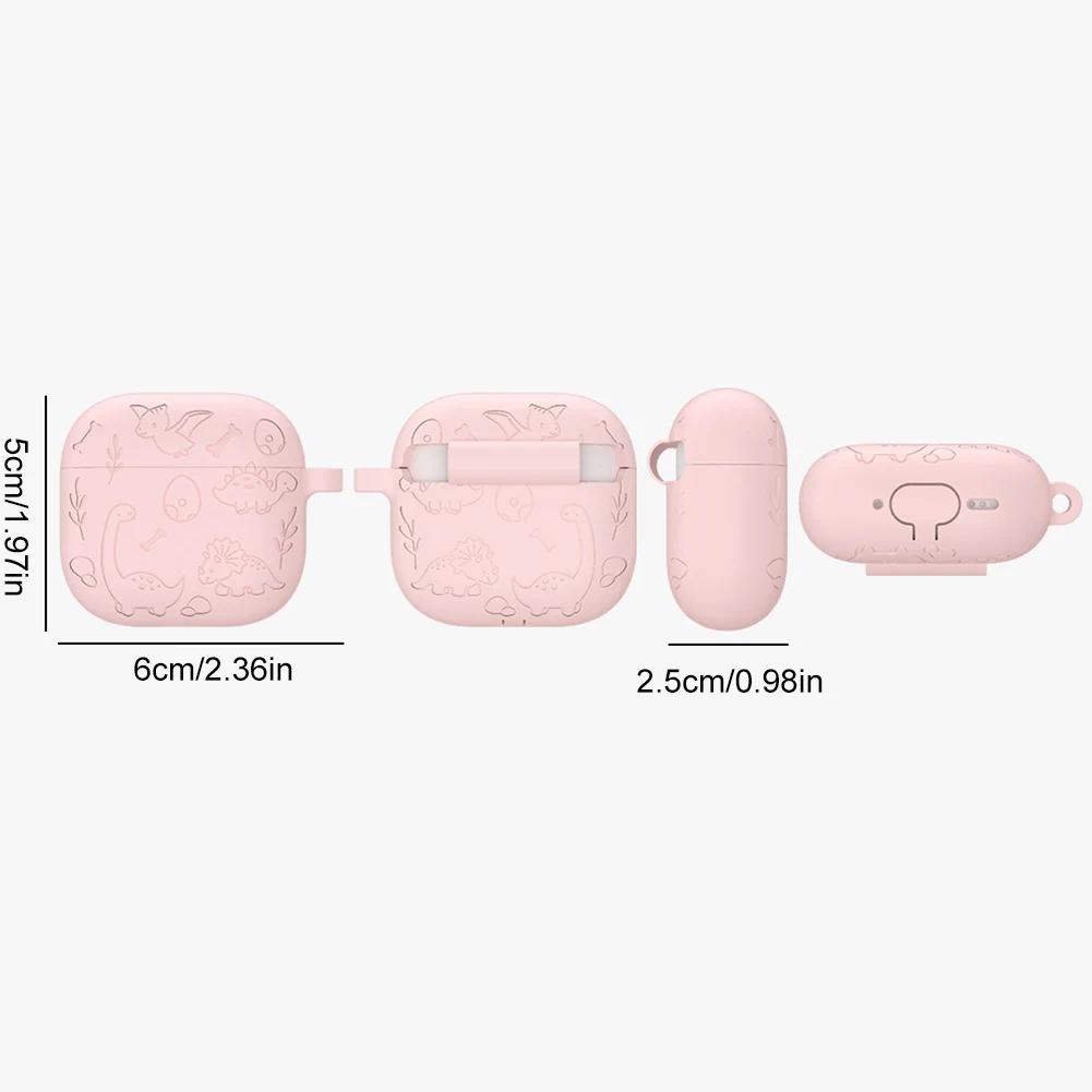 Silicone Case Protector Drop Protection Soft Silicone Skin Protective Case Cute Case Cover for Airpod 4th Gen Charging Case 2024