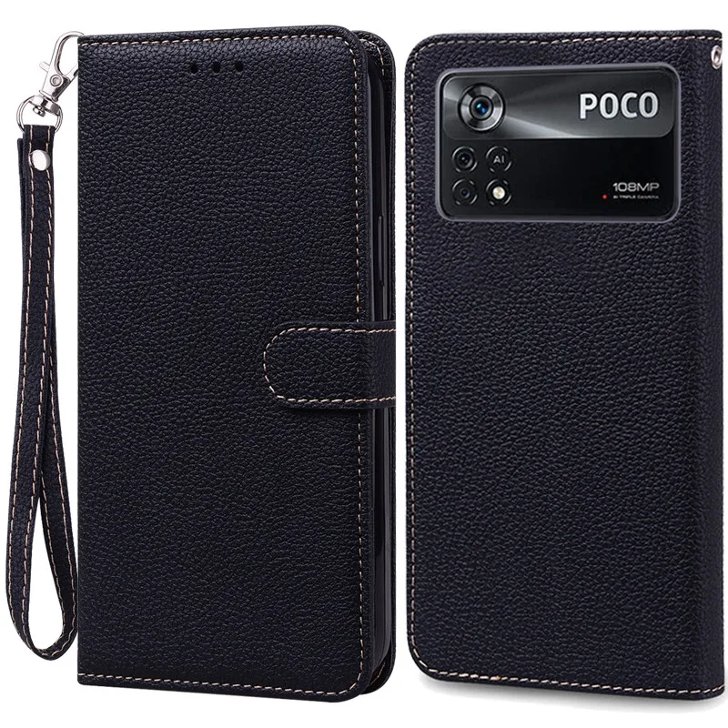 Elegant Leather Flip Wallet Cover - Premium Protection and Style