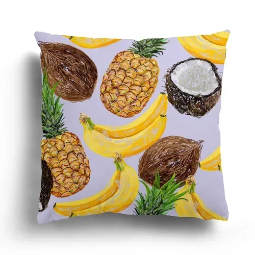 thumbnail image 1 of Funda de almohada de lujo con dibujos de limón para decoración del hogar, para exteriores, para coche, sala de estar, verano, 1 of 5