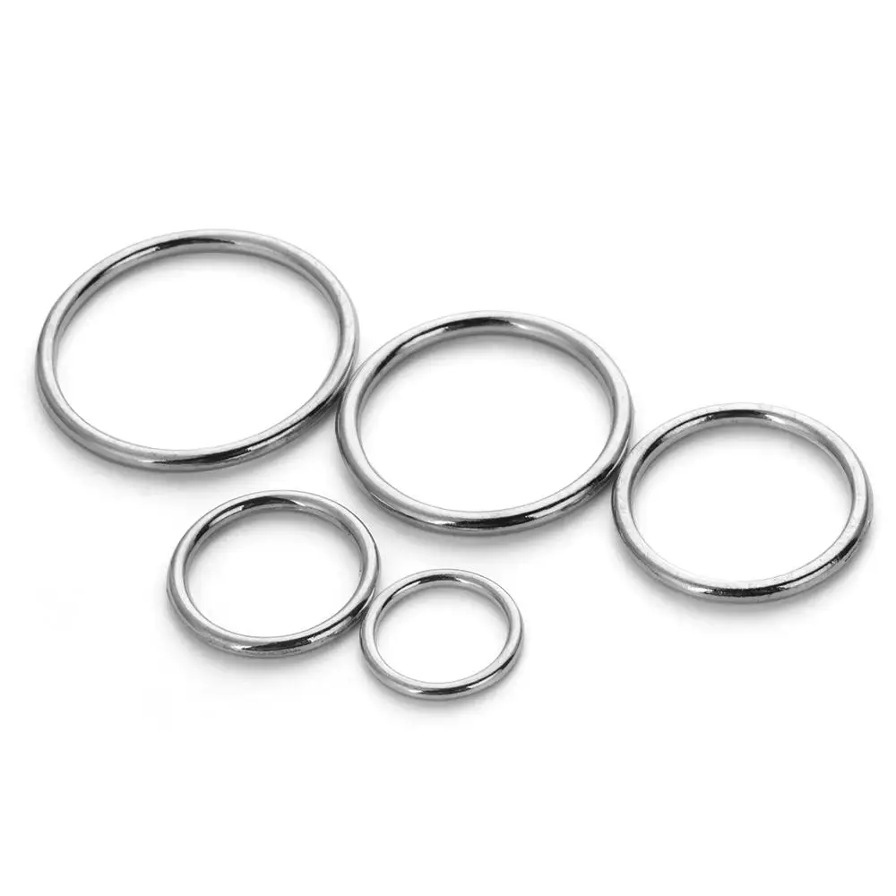 10pcs/lot Gold Silver Circle Ring Connection Alloy Metal Shoes Bags Belt Buckles DIY Craft Supplies Webbing