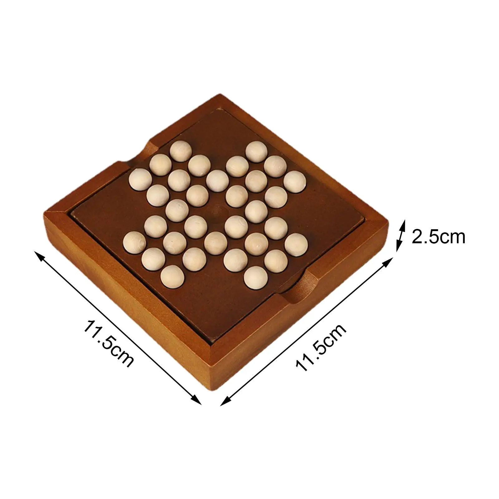 Solitaire Board Game Educational Family Game Portable Single Chess Puzzle Peg for Adults board game table games chess puzzle game