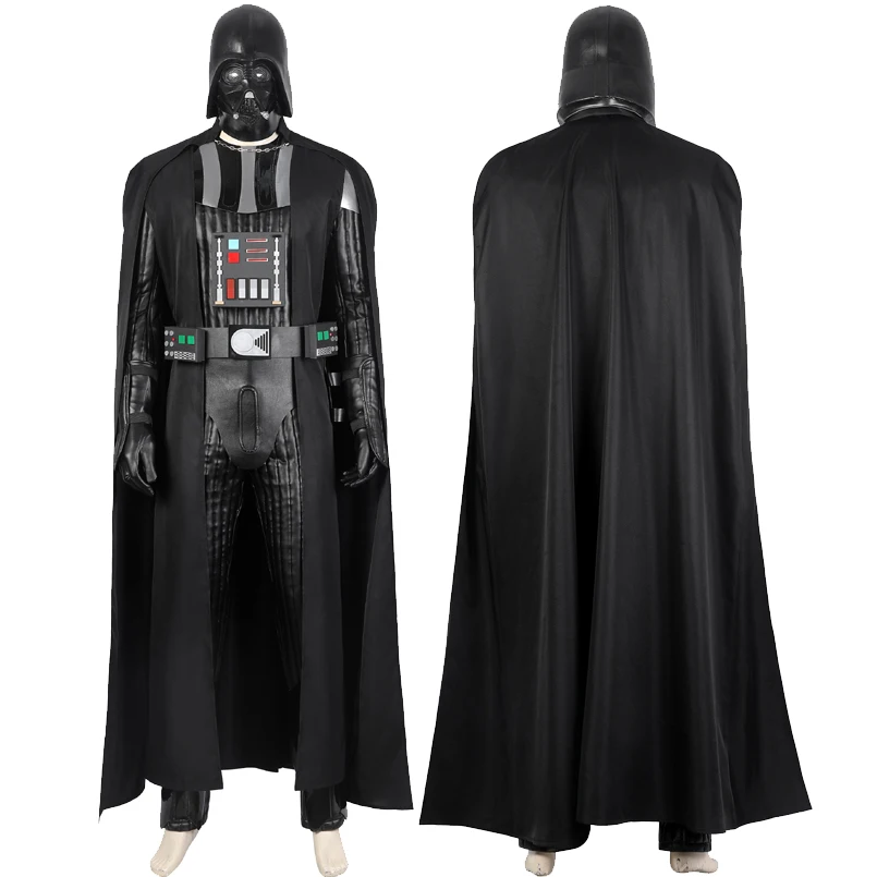

Adult Men Halloween Costume 2022 TV Show Obi Wan Darth Cosplay Black Vader Outfit Carnival Uniform Custom Made