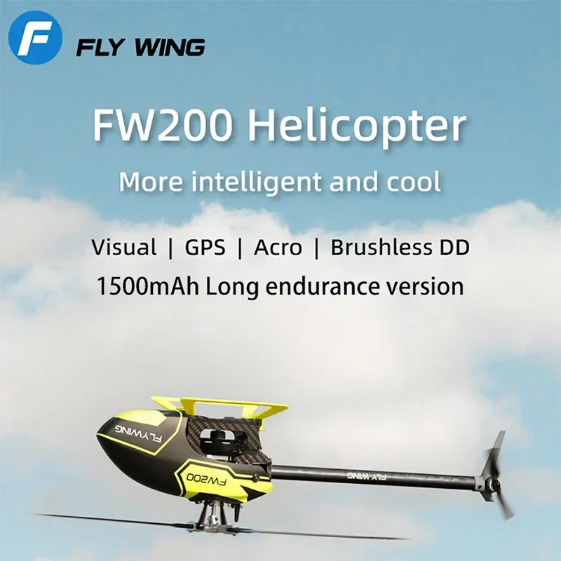 Flywing Fw200 H1 Rc 3D Smart 6Ch Gps Rc Elicottero Rtf Controller Di Volo Motore Brushless Drone Quadcopter Giocattoli Regalo
