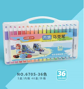 Paint Pens Acrylic Markers Set  Acrylic Paint Markers Fabric - 12-48  Colors Acrylic - Aliexpress